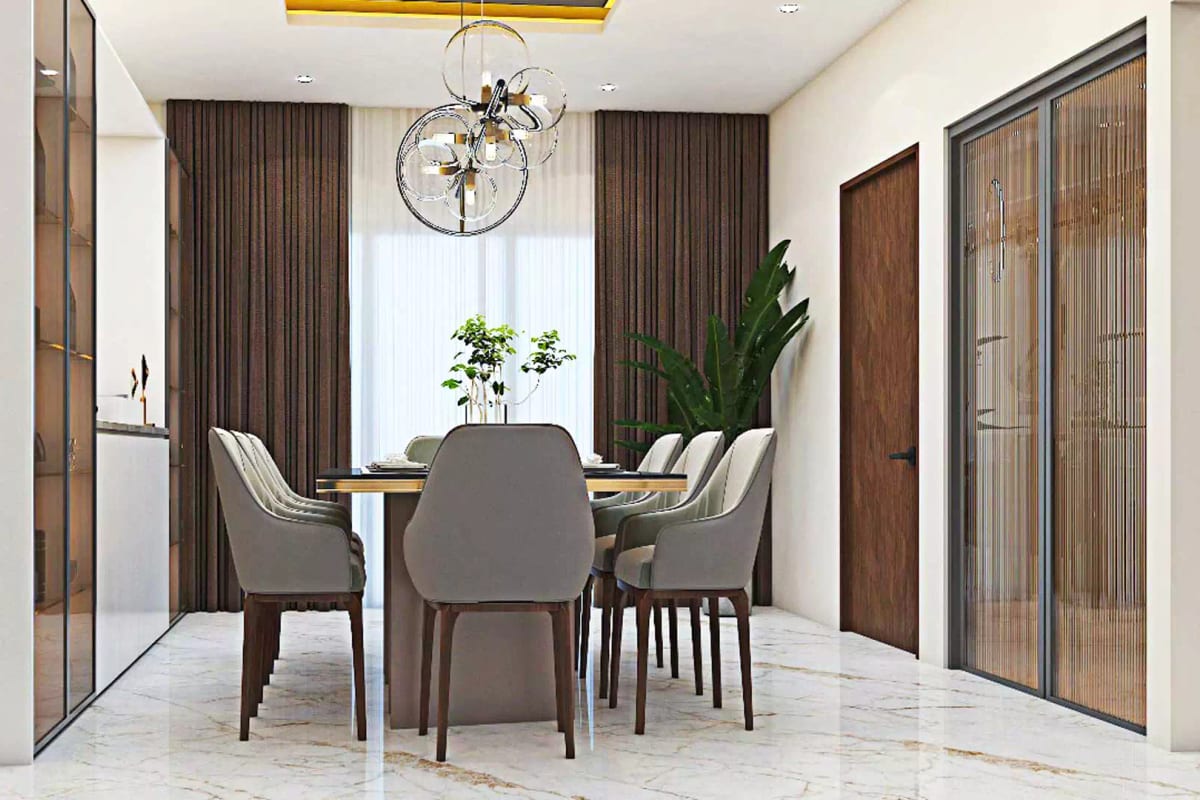 Abode Aravindam: Sample dining area