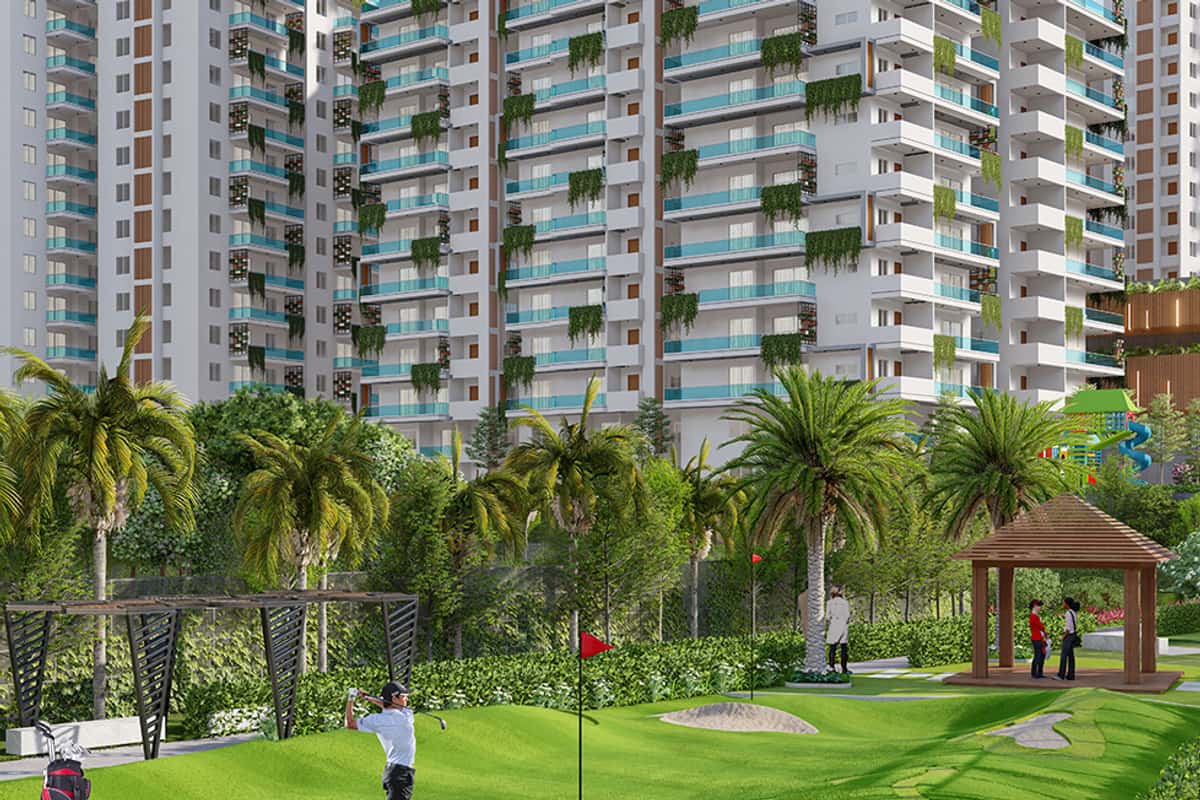 Ananda The Drizzle: Mini golf putting lawn