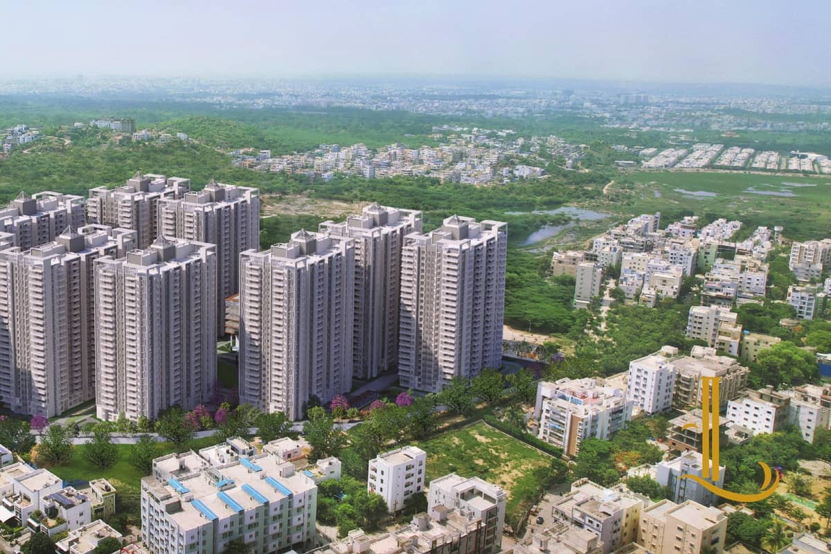 Ananda The Legacey: Aerial view of the 12 towers