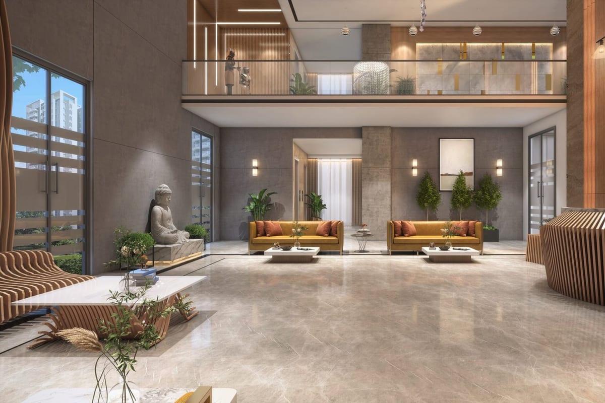 Ananda The Legacey: Clubhouse entrance lounge