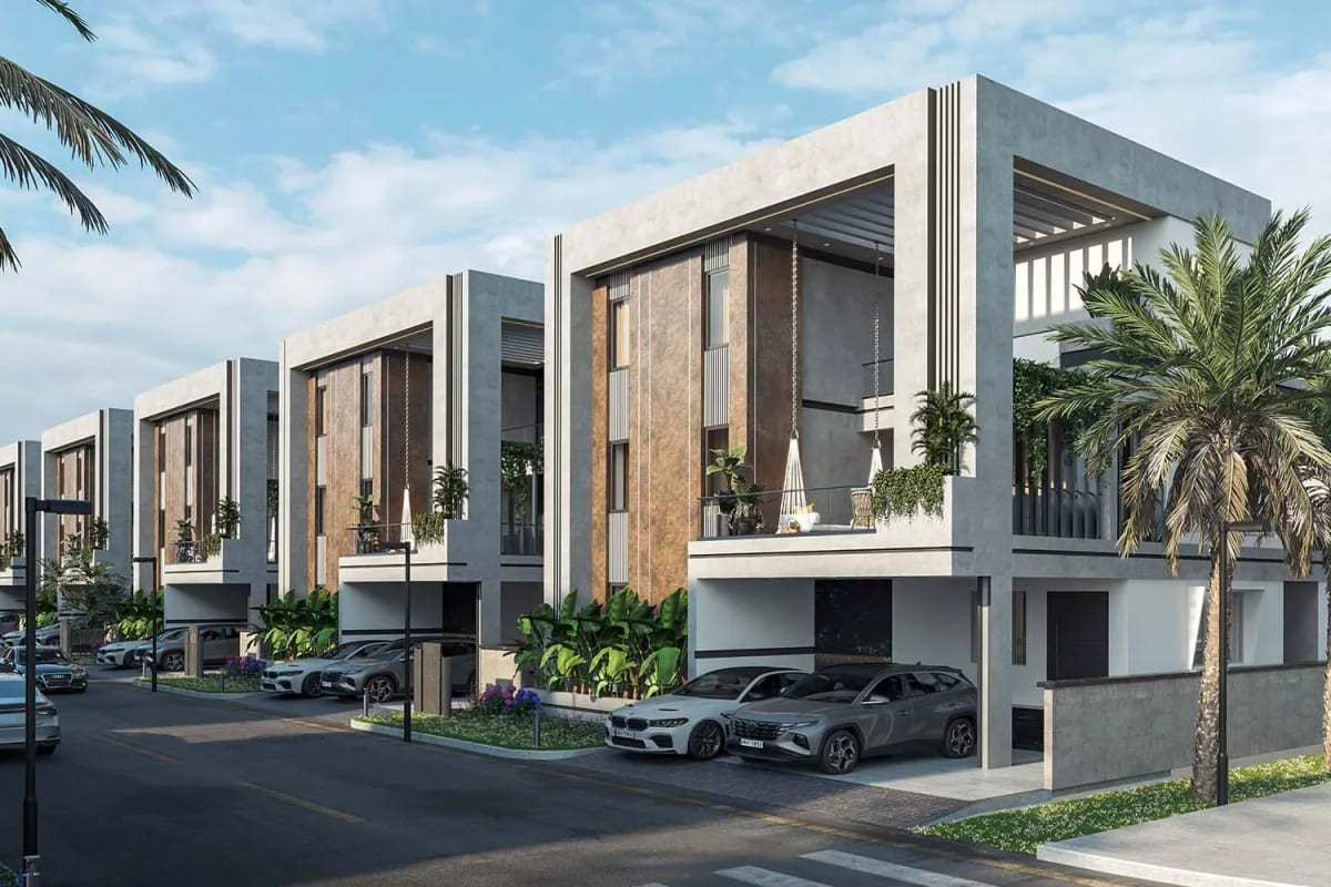 Ankura Iqon West: Villa street view (rendering)