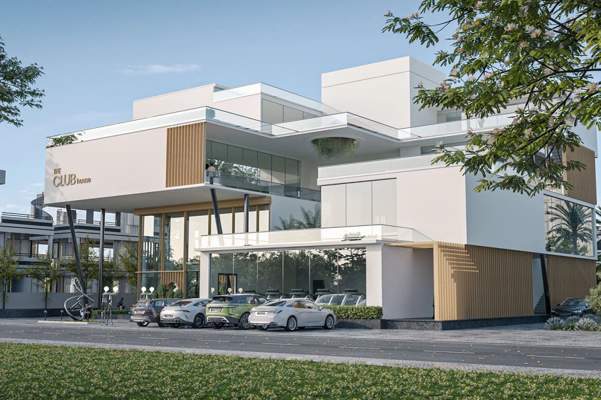 Ankura Iqon West: Clubhouse side view (rendering)