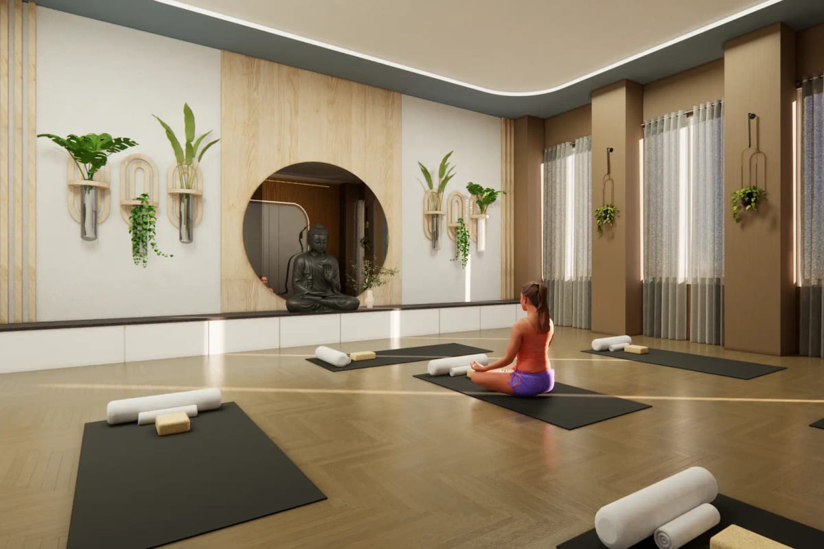 Ankura Urban Trilla: Yoga and meditation room (rendering)
