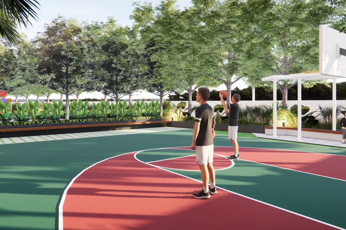 Ankura Urban Trilla: Half basketball court (rendering)