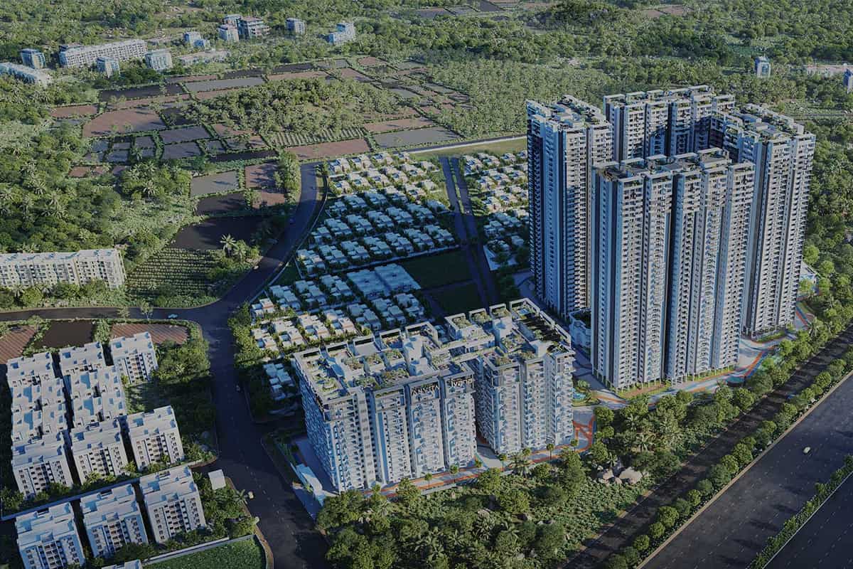 Anvita Ivana: Aerial view beside the Outer Ring Road