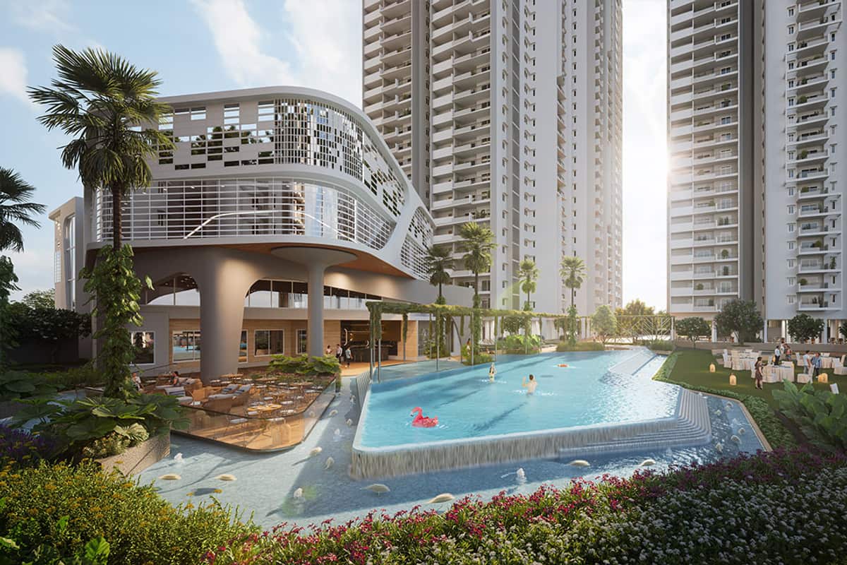 Anvita Ivana: Clubhouse and pool