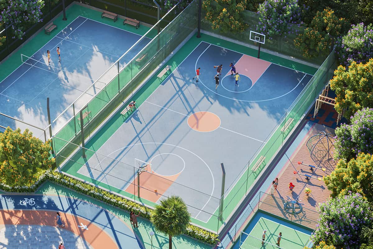 Anvita Ivana: Sports courts from above