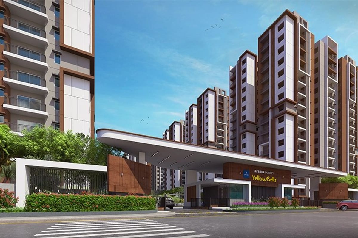 Aparna Kanopy Yellow Bells: Entrance (artist impression)