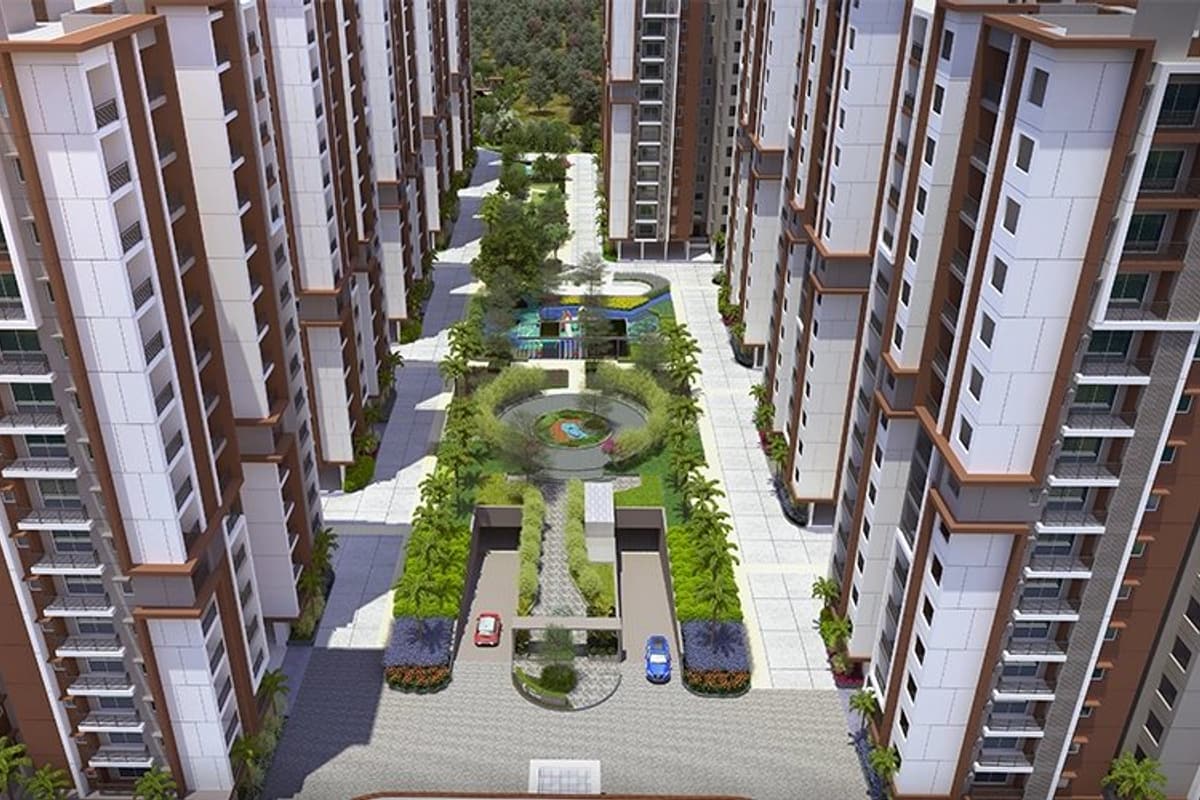 Aparna Kanopy Yellow Bells: Residential towers (artist impression)