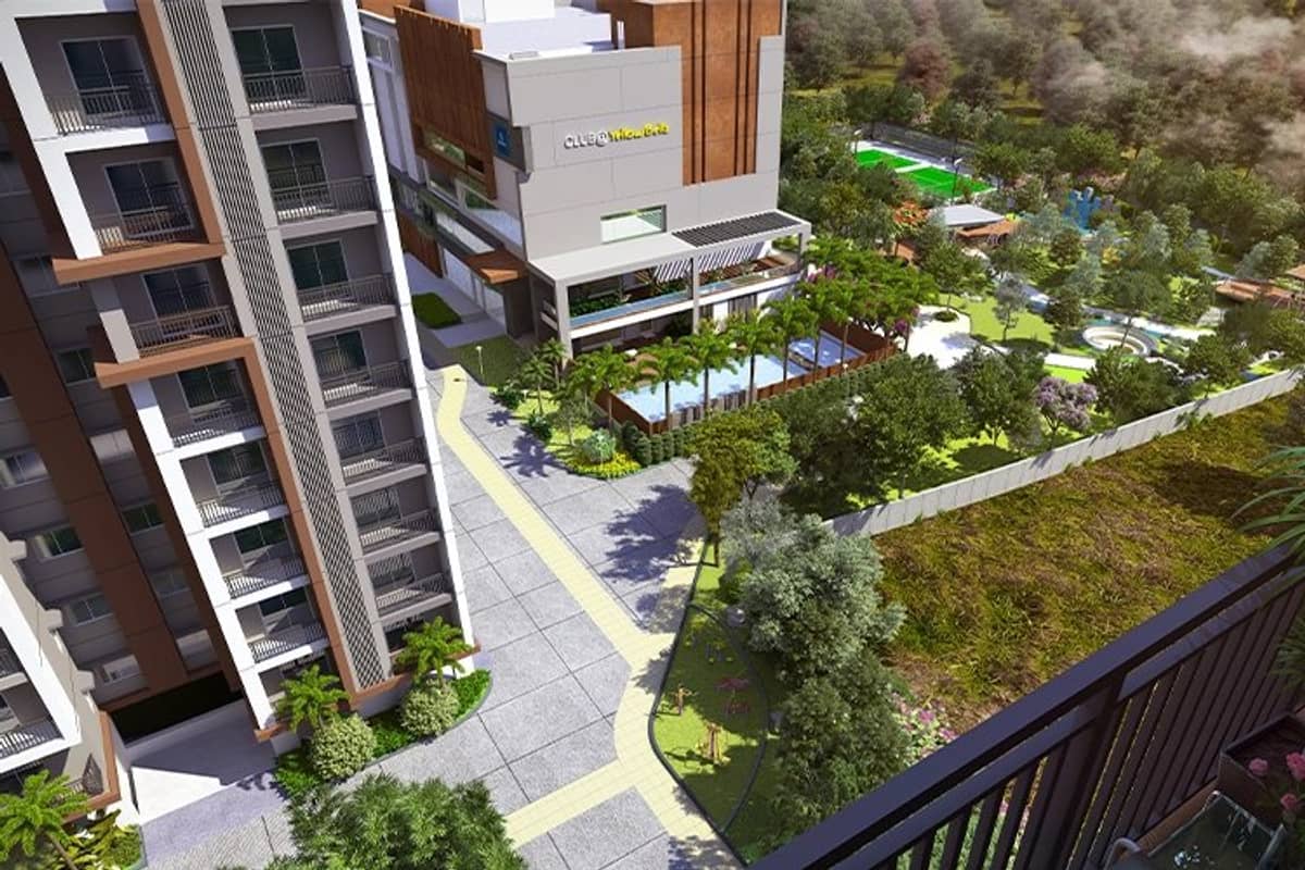 Aparna Kanopy Yellow Bells: Balconies facing the gardens (artist impression)