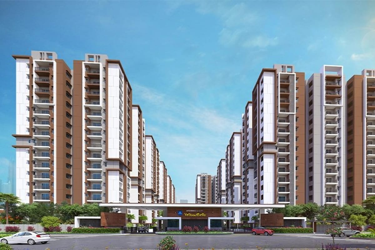 Aparna Kanopy Yellow Bells: Wide view of the site (artist impression)