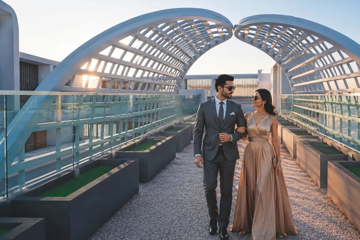 AR Homes Altura: Covered skywalk