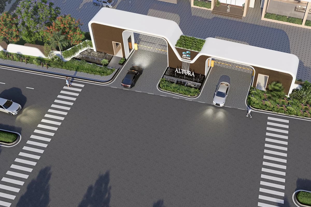 AR Homes Altura: Entrance gate from above