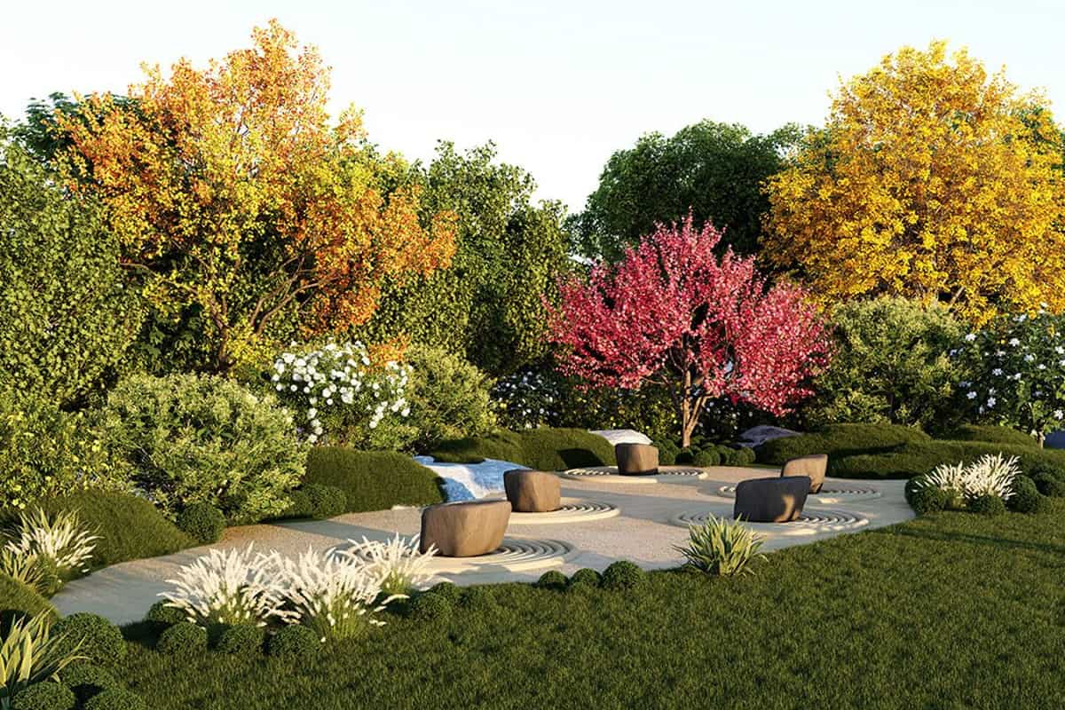 Bridge Epsilon: Landscaped garden