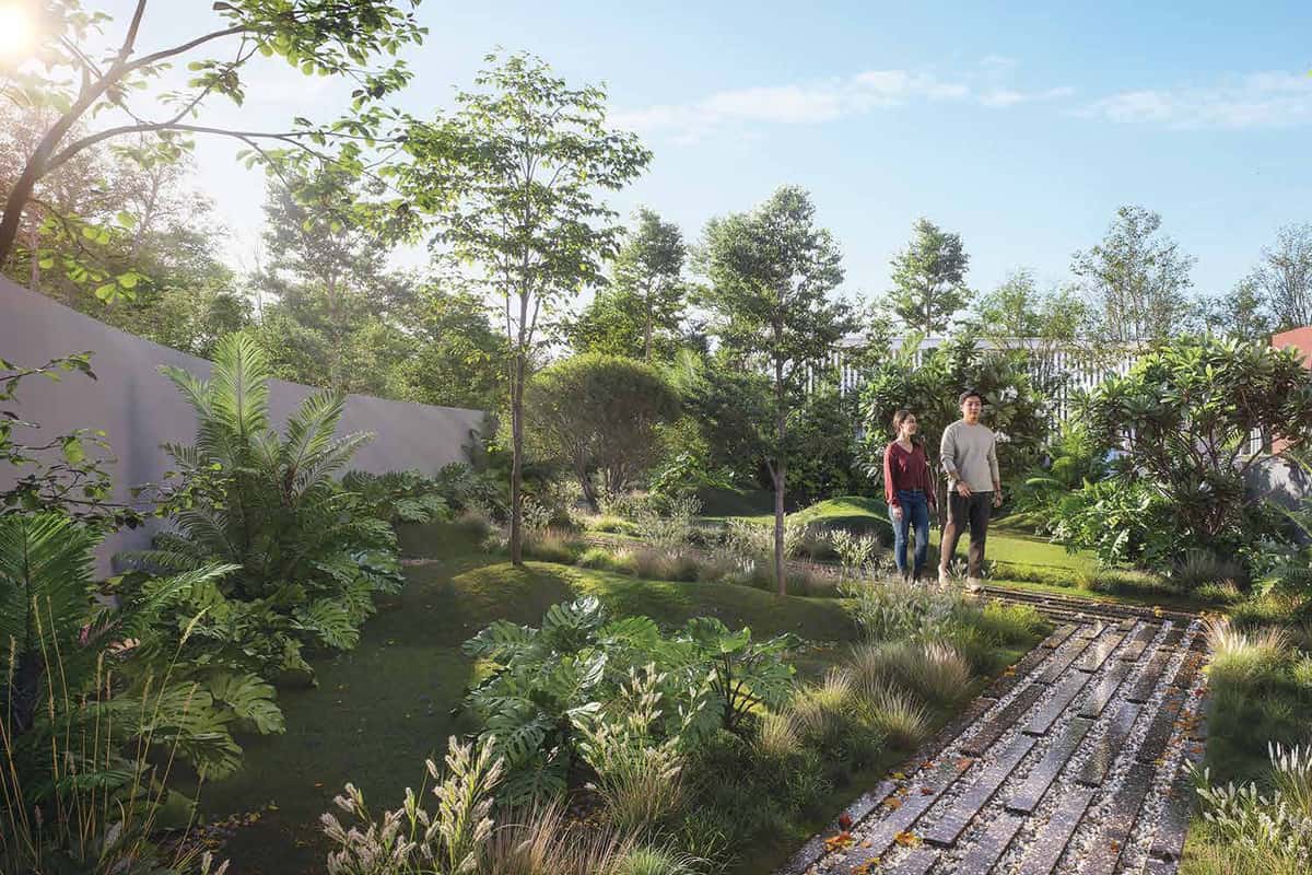 Candeur Eternia: Garden walkway