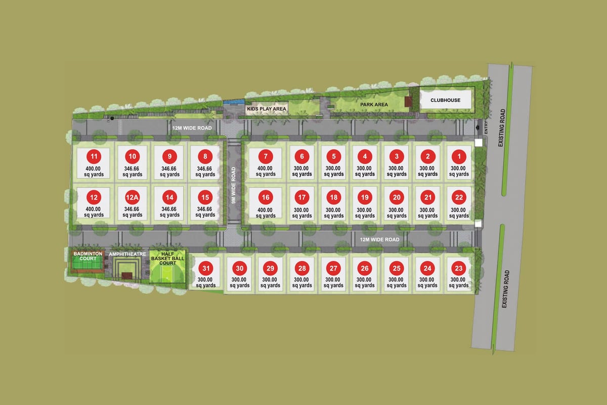 Chavala Hedgewoods: Master plan