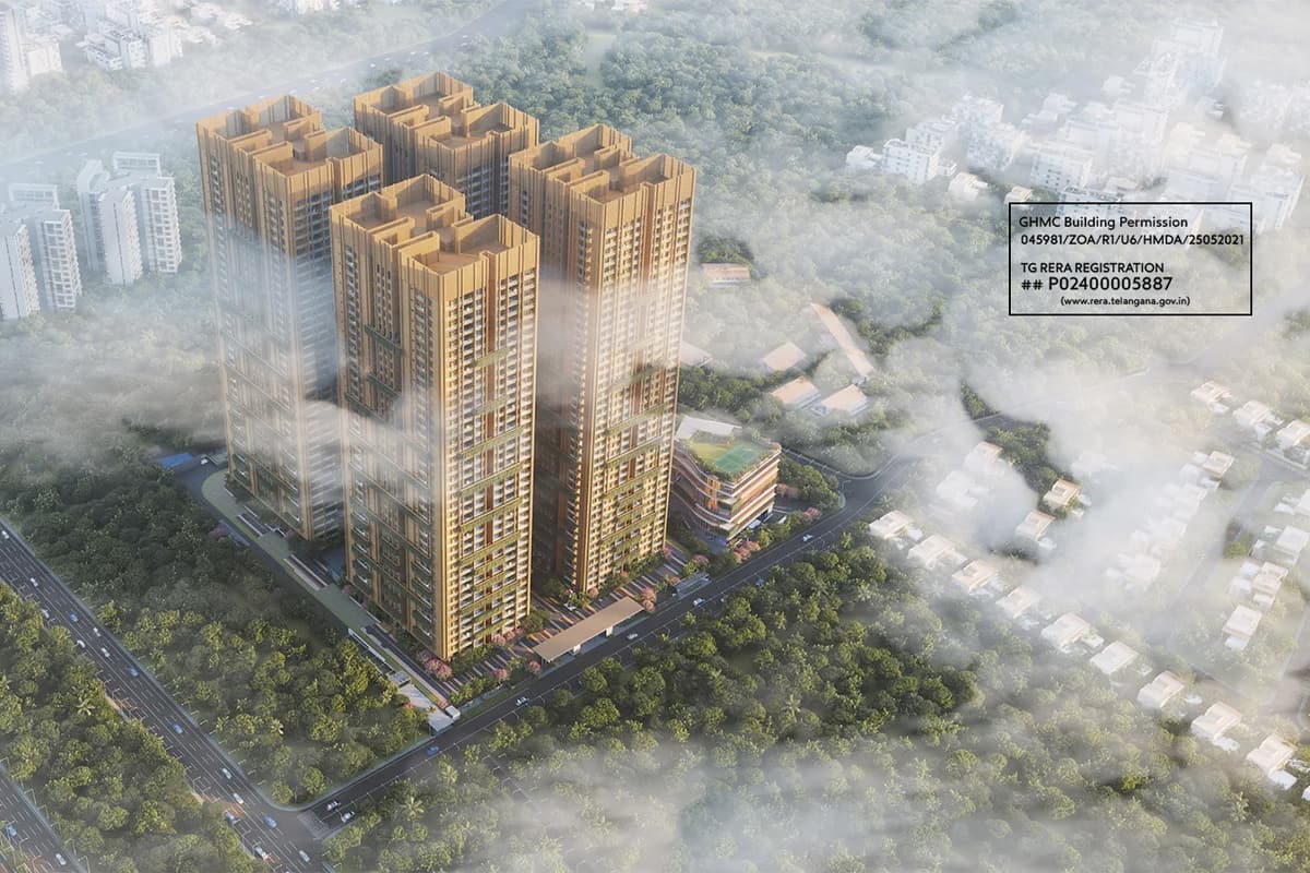 DSR Skymarq, apartment project in Puppalguda, Hyderabad