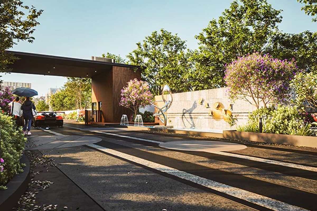 DSR Skymarq: Entrance gate and drop-off (artist impression)
