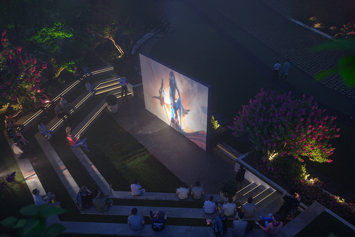 DSR Skymarq: Open-air amphitheatre at night (artist impression)