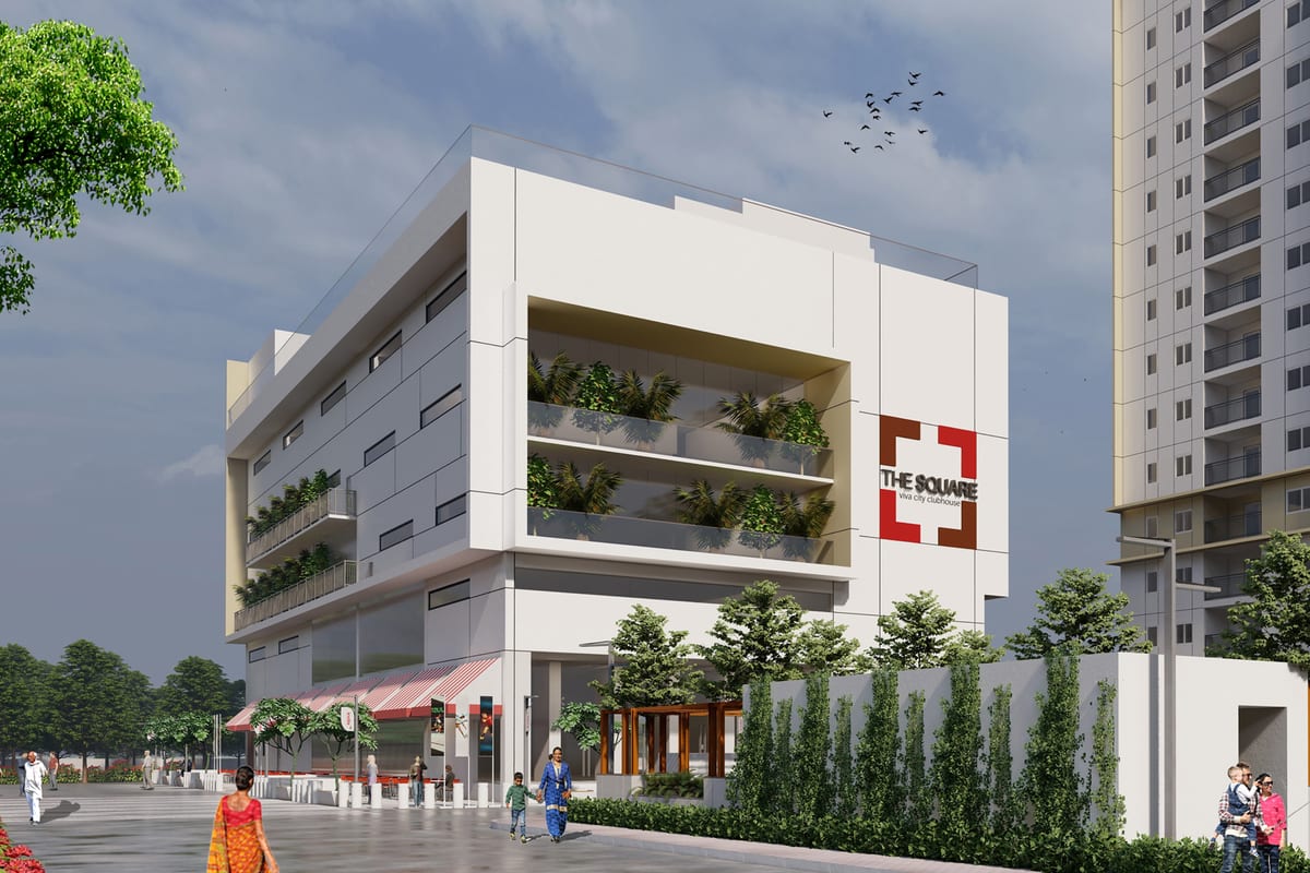 Indis Viva City: The Square clubhouse (rendering)