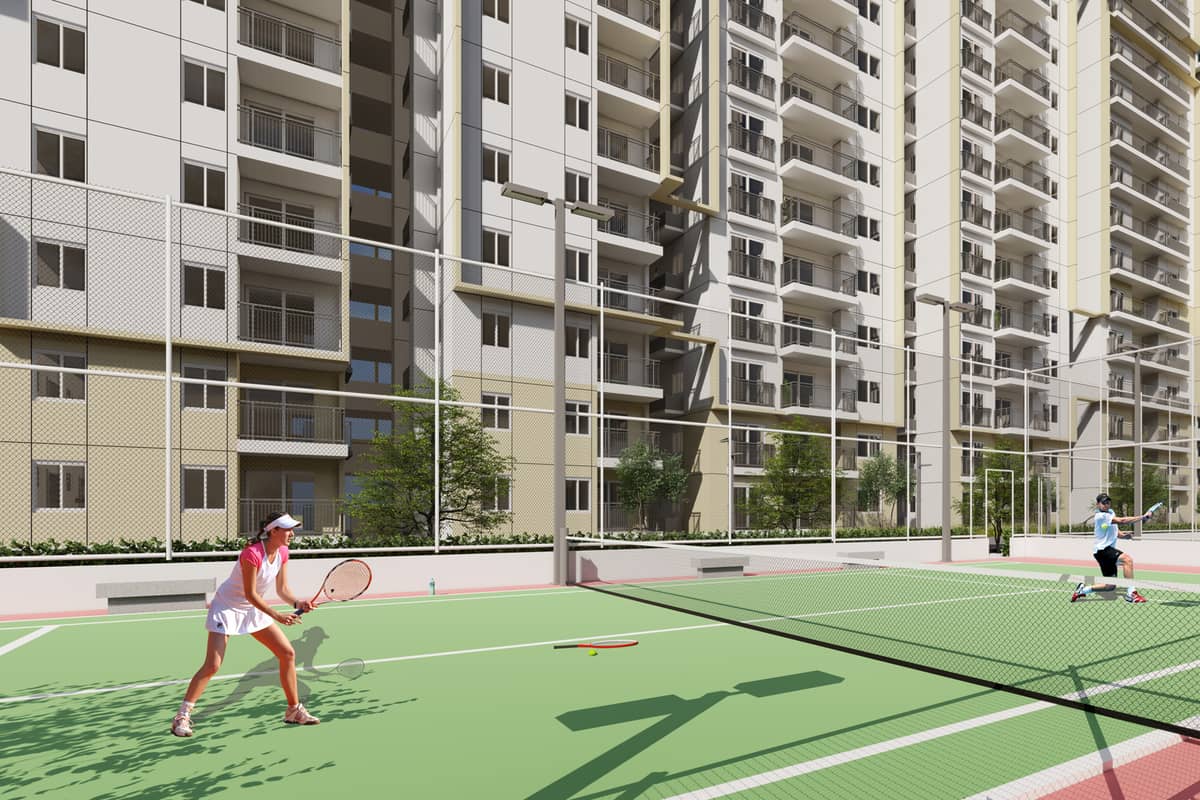 Indis Viva City: Tennis court (rendering)