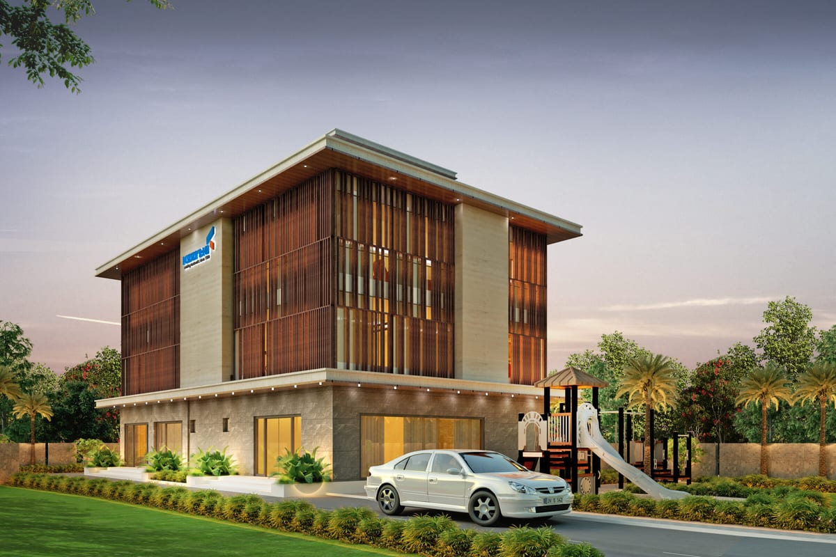 Keerthi Riverside: Clubhouse front view