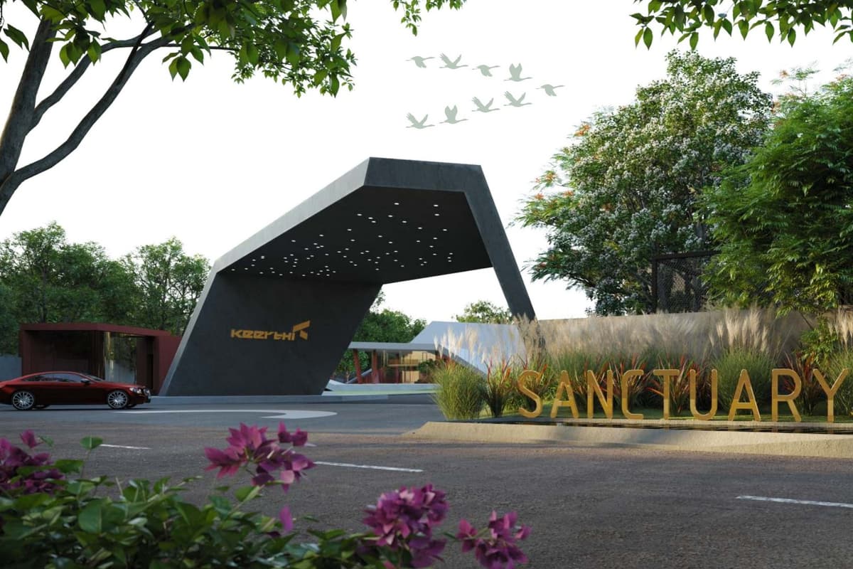Keerthi Sanctuary: Entrance gate