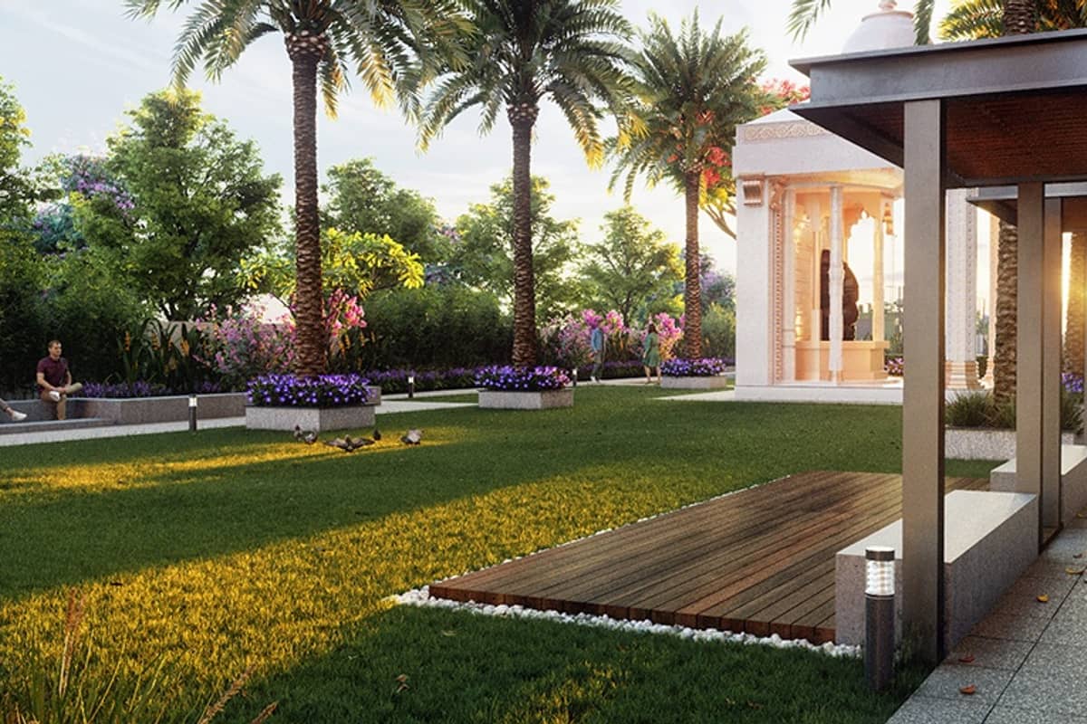Lansum El Dorado: Lawn with pergola